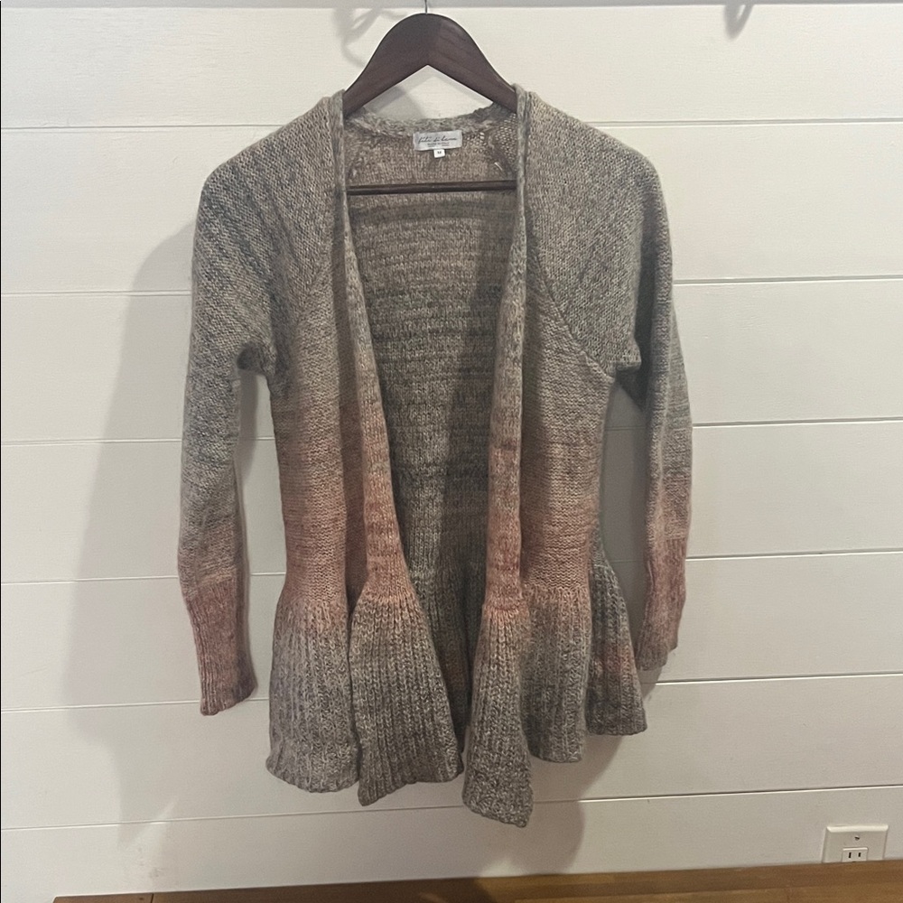 Elegant Gradient Open Cardigan